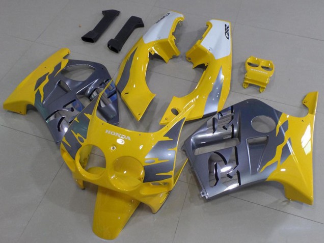 Cheap 1988-1989 Grey Yellow Honda CBR250RR MC19 Motorbike Fairing Kits UK Cheap 1988-1989 Grey Yellow Honda CBR250RR MC19 Motorbike Fairing Kits UK