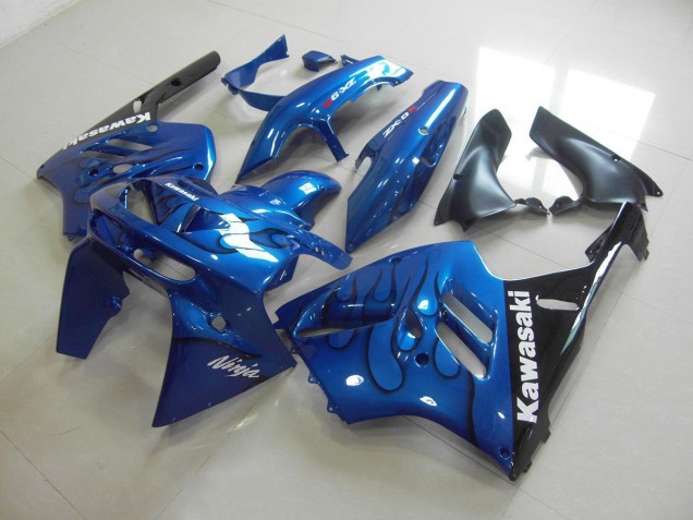 Cheap 1994-1997 Blue Black Flame Kawasaki ZX9R Motor Bike Fairings UK Cheap 1994-1997 Blue Black Flame Kawasaki ZX9R Motor Bike Fairings UK