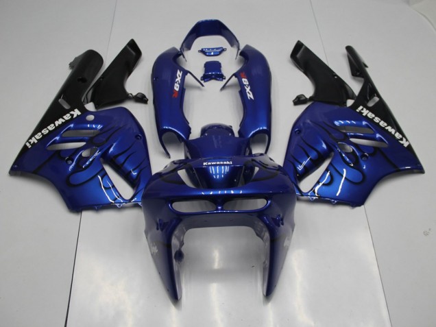 Cheap 1994-1997 Blue Black Flame Kawasaki ZX9R Replacement Motorcycle Fairings UK Cheap 1994-1997 Blue Black Flame Kawasaki ZX9R Replacement Motorcycle Fairings UK