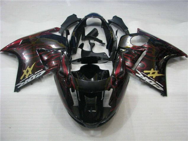 Cheap 1996-2007 Red Flame Honda CBR1100XX Motor Fairings UK Cheap 1996-2007 Red Flame Honda CBR1100XX Motor Fairings UK