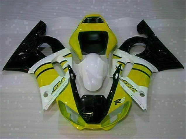 Cheap 1998-2002 Yellow White Yamaha YZF R6 Motorcycle Fairings Kits UK Cheap 1998-2002 Yellow White Yamaha YZF R6 Motorcycle Fairings Kits UK