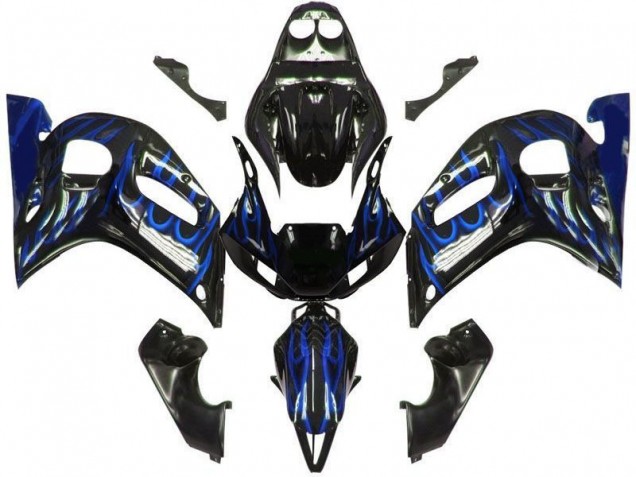 Cheap 1998-2002 Black Blue Flame Yamaha YZF R6 Motorcycle Bodywork UK