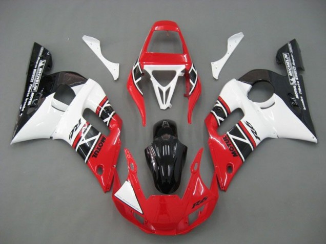 Cheap 1998-2002 Red White Black Yamaha YZF R6 Motorcycle Fairings Kits UK Cheap 1998-2002 Red White Black Yamaha YZF R6 Motorcycle Fairings Kits UK