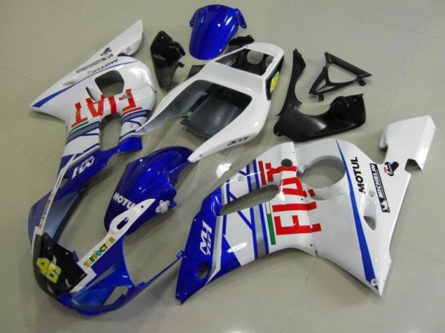 Cheap 1998-2002 Blue White Fiat Yamaha YZF R6 Motorcycle Fairings Kit UK Cheap 1998-2002 Blue White Fiat Yamaha YZF R6 Motorcycle Fairings Kit UK