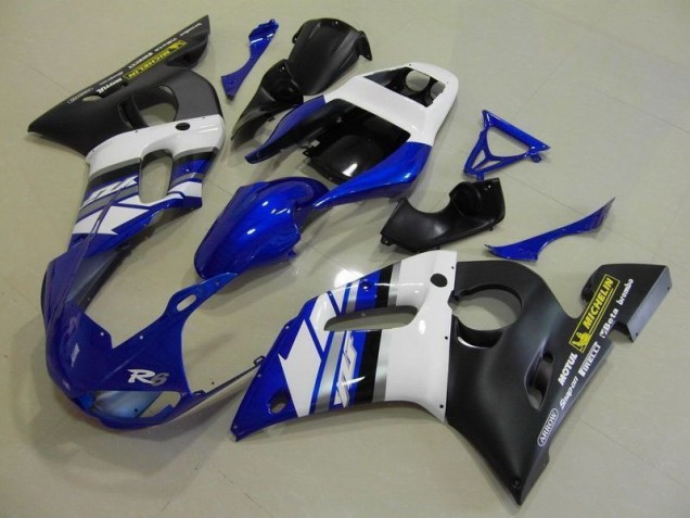 Cheap 1998-2002 Blue White and Black Yamaha YZF R6 Motorcylce Fairings UK Cheap 1998-2002 Blue White and Black Yamaha YZF R6 Motorcylce Fairings UK