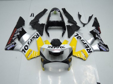 Cheap 2000-2001 Yellow Silver Black Repsol Honda CBR900RR 929 Motor Bike Fairings UK