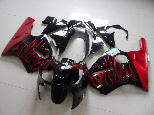 Cheap 2000-2001 Red Flame Kawasaki ZX12R Motorbike Fairing UK Cheap 2000-2001 Red Flame Kawasaki ZX12R Motorbike Fairing UK