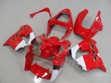 Cheap 2000-2001 Red and White Kawasaki ZX9R Motorcycle Fairing UK