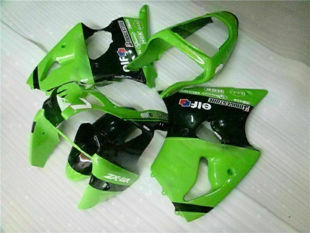 Cheap 2000-2002 Green Black Kawasaki ZX6R Bike Fairings UK Cheap 2000-2002 Green Black Kawasaki ZX6R Bike Fairings UK
