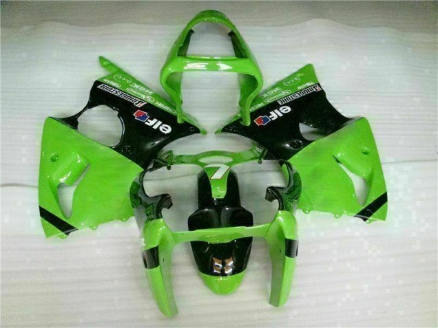 Cheap 2000-2002 Green Black Kawasaki ZX6R Bike Fairings UK Cheap 2000-2002 Green Black Kawasaki ZX6R Bike Fairings UK
