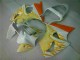 Cheap 2000-2002 White Yellow Flame Kawasaki ZX6R Bike Fairings UK Cheap 2000-2002 White Yellow Flame Kawasaki ZX6R Bike Fairings UK