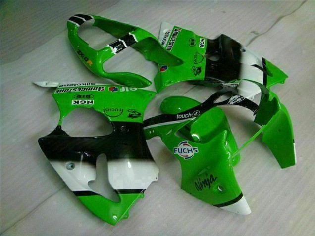 Cheap 2000-2002 Green Black Kawasaki ZX6R Motorbike Fairing UK Cheap 2000-2002 Green Black Kawasaki ZX6R Motorbike Fairing UK