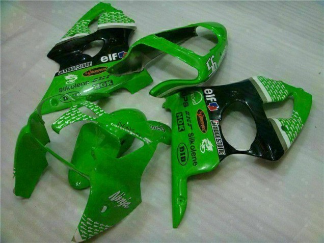 Cheap 2000-2002 Green Black Kawasaki ZX6R Motor Bike Fairings UK Cheap 2000-2002 Green Black Kawasaki ZX6R Motor Bike Fairings UK