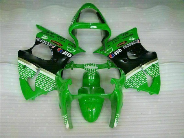 Cheap 2000-2002 Green Black Kawasaki ZX6R Motorcycle Bodywork UK Cheap 2000-2002 Green Black Kawasaki ZX6R Motorcycle Bodywork UK