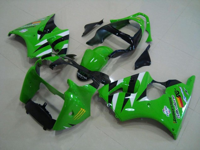 Cheap 2000-2002 Green Black Kawasaki ZX6R Motor Fairings UK Cheap 2000-2002 Green Black Kawasaki ZX6R Motor Fairings UK