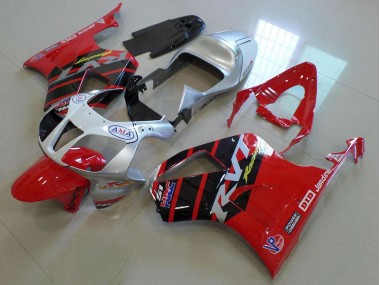 Cheap 2000-2006 Red Silver Honda VTR1000 Motorbike Fairing UK