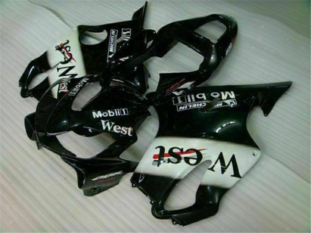 Cheap 2001-2003 White Black West Honda CBR600 F4i Bike Fairings UK Cheap 2001-2003 White Black West Honda CBR600 F4i Bike Fairings UK