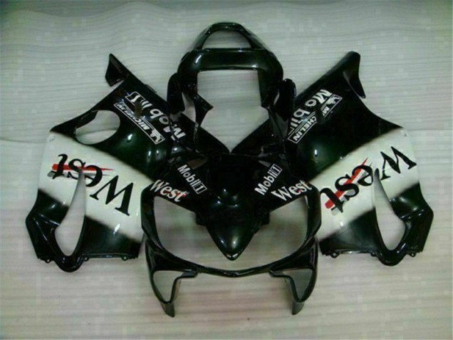 Cheap 2001-2003 White Black West Honda CBR600 F4i Bike Fairings UK Cheap 2001-2003 White Black West Honda CBR600 F4i Bike Fairings UK