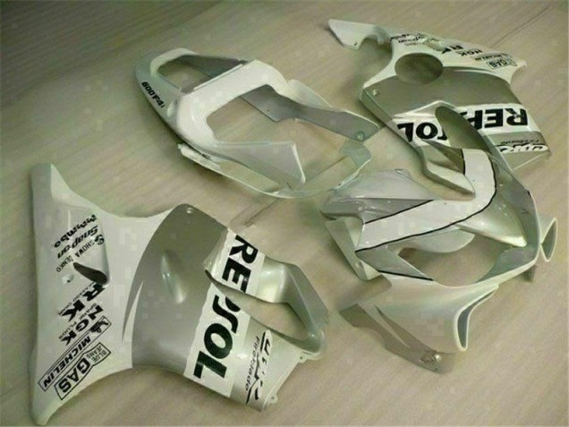 Cheap 2001-2003 White Silver Honda CBR600 F4i Motorbike Fairing Kits UK Cheap 2001-2003 White Silver Honda CBR600 F4i Motorbike Fairing Kits UK