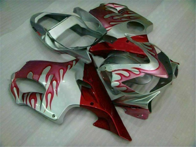 Cheap 2001-2003 Red Flame Silver Honda CBR600 F4i Motorbike Fairings UK Cheap 2001-2003 Red Flame Silver Honda CBR600 F4i Motorbike Fairings UK