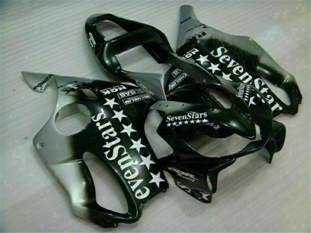 Cheap 2001-2003 Black Silver Seven Stars Honda CBR600 F4i Motorbike Fairing UK Cheap 2001-2003 Black Silver Seven Stars Honda CBR600 F4i Motorbike Fairing UK