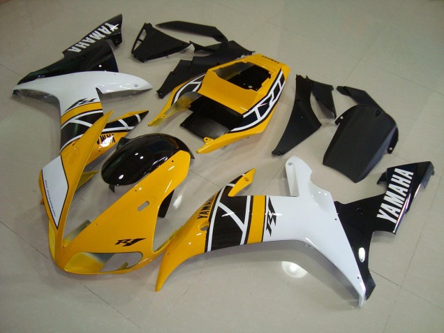 Cheap 2002-2003 Yellow Anniversary Yamaha YZF R1 Replacement Motorcycle Fairings UK Cheap 2002-2003 Yellow Anniversary Yamaha YZF R1 Replacement Motorcycle Fairings UK
