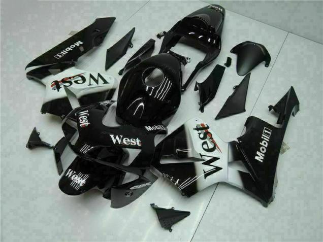 Cheap 2003-2004 Black West Honda CBR600RR Motorcycle Fairings Kit UK Cheap 2003-2004 Black West Honda CBR600RR Motorcycle Fairings Kit UK