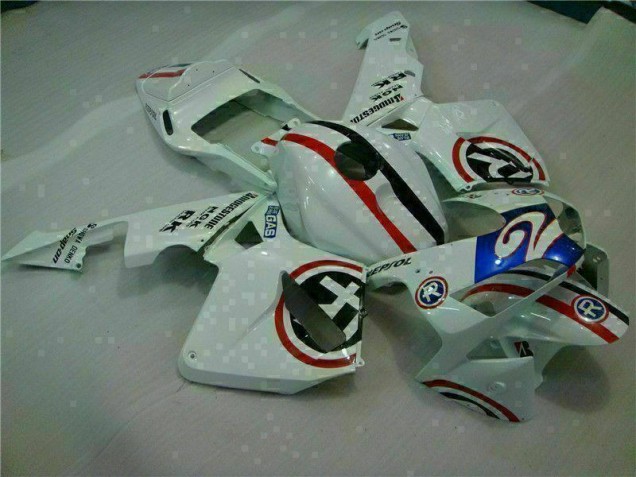 Cheap 2003-2004 White Blue R 2 Honda CBR600RR Motorcycle Fairings UK Cheap 2003-2004 White Blue R 2 Honda CBR600RR Motorcycle Fairings UK