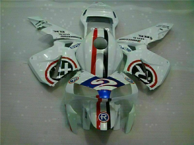 Cheap 2003-2004 White Blue R 2 Honda CBR600RR Motorcycle Fairings UK Cheap 2003-2004 White Blue R 2 Honda CBR600RR Motorcycle Fairings UK