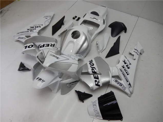 Cheap 2003-2004 Silver White Black Repsol Honda CBR600RR Motorcycle Fairings Kit UK Cheap 2003-2004 Silver White Black Repsol Honda CBR600RR Motorcycle Fairings Kit UK