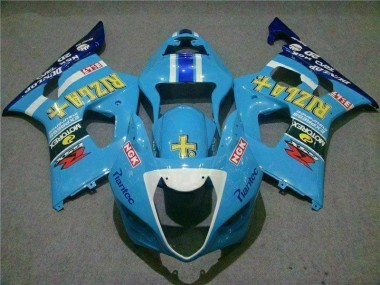 Cheap 2003-2004 Blue Suzuki GSXR 1000 Bike Fairing Kit UK