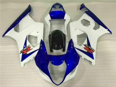 Cheap 2003-2004 White Blue Suzuki GSXR 1000 Bike Fairings UK