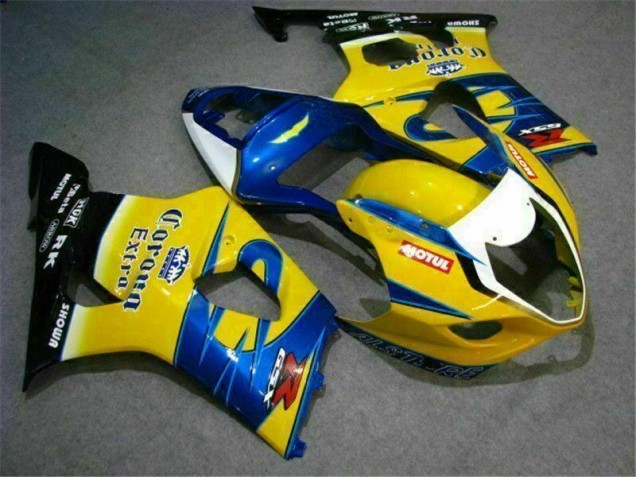 Cheap 2003-2004 Yellow Blue Suzuki GSXR 1000 Bike Fairings UK Cheap 2003-2004 Yellow Blue Suzuki GSXR 1000 Bike Fairings UK