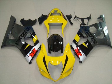 Cheap 2003-2004 Yellow Grey Suzuki GSXR 1000 Motorcycle Fairing Kits UK