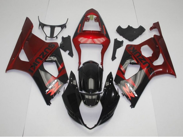 Cheap 2003-2004 Black Red Suzuki GSXR 1000 Replacement Motorcycle Fairings UK