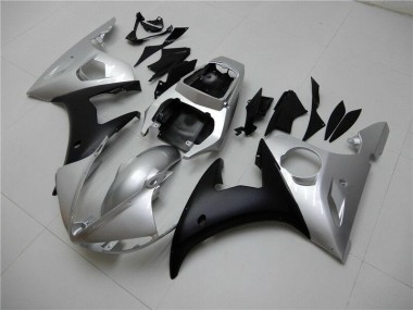 Cheap 2003-2005 Silver Black Yamaha YZF R6 Motorcylce Fairings UK