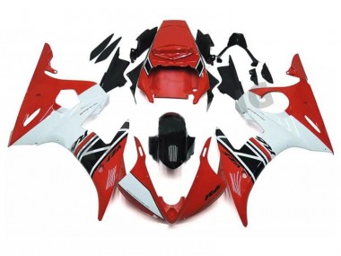 Cheap 2003-2005 Red White Black Yamaha YZF R6 Motorcycle Fairings Kits UK