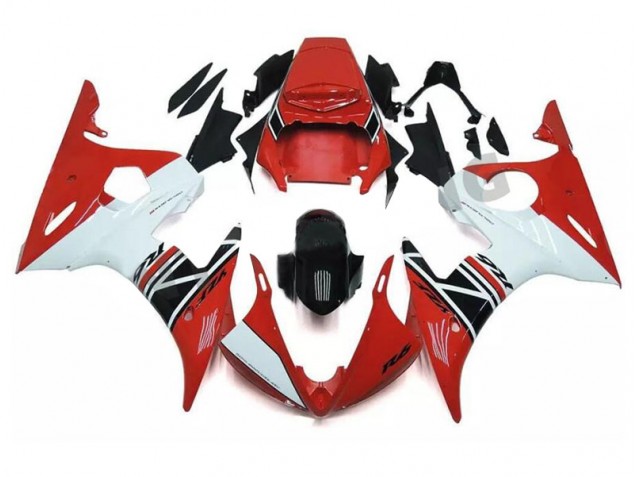 Cheap 2003-2005 Red White Black Yamaha YZF R6 Motorcycle Fairings Kits UK Cheap 2003-2005 Red White Black Yamaha YZF R6 Motorcycle Fairings Kits UK