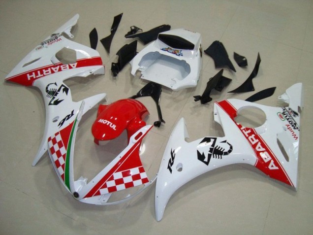 Cheap 2003-2005 Red White Yamaha YZF R6 Motorbike Fairing Kits & Bodywork UK Cheap 2003-2005 Red White Yamaha YZF R6 Motorbike Fairing Kits & Bodywork UK
