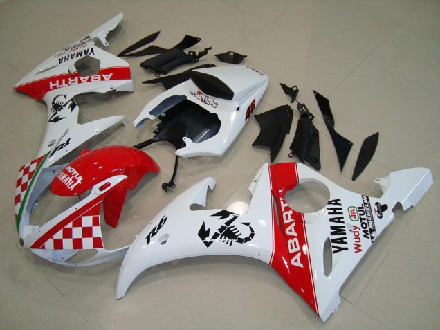 Cheap 2003-2005 Red White Yamaha YZF R6 Motorcyle Fairings UK Cheap 2003-2005 Red White Yamaha YZF R6 Motorcyle Fairings UK