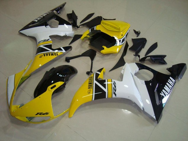 Cheap 2003-2005 Yellow Aniversary Yamaha YZF R6 Motorcycle Fairings UK Cheap 2003-2005 Yellow Aniversary Yamaha YZF R6 Motorcycle Fairings UK