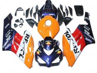 Cheap 2004-2005 Orange Red Blue Repsol Honda CBR1000RR Bike Fairing UK