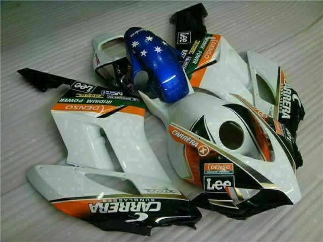 Cheap 2004-2005 White Blue Honda CBR1000RR Replacement Fairings UK Cheap 2004-2005 White Blue Honda CBR1000RR Replacement Fairings UK