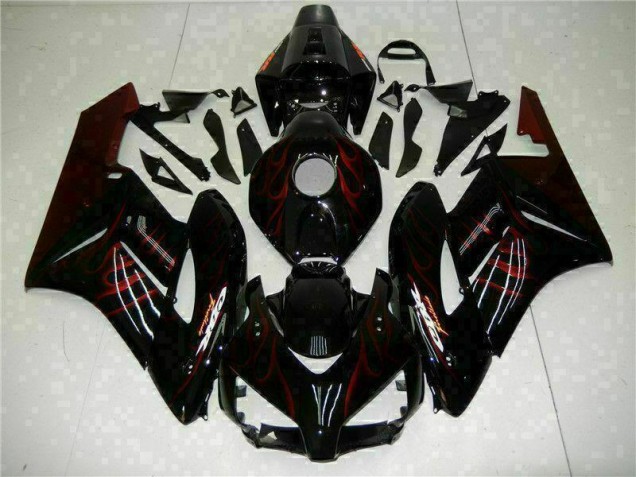 Cheap 2004-2005 Red Flame Black Honda CBR1000RR Replacement Fairings UK
