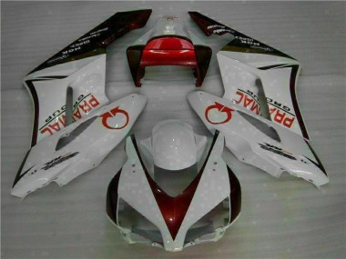 Cheap 2004-2005 White Red Honda CBR1000RR Moto Fairings UK