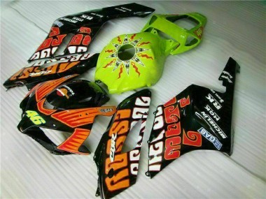 Cheap 2004-2005 Orange Green Honda CBR1000RR Motor Fairings UK