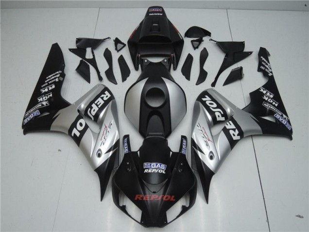Cheap 2004-2005 Black Silver Repsol Honda CBR1000RR Motorcyle Fairings UK