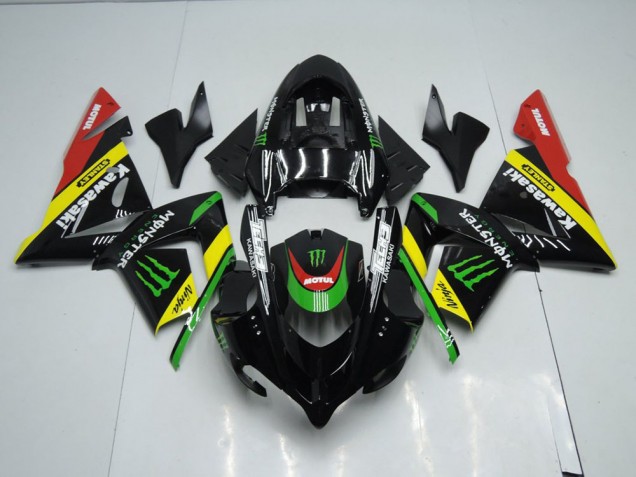 Cheap 2003-2005 Black Yellow Monster Kawasaki ZX10R Replacement Motorcycle Fairings UK Cheap 2003-2005 Black Yellow Monster Kawasaki ZX10R Replacement Motorcycle Fairings UK