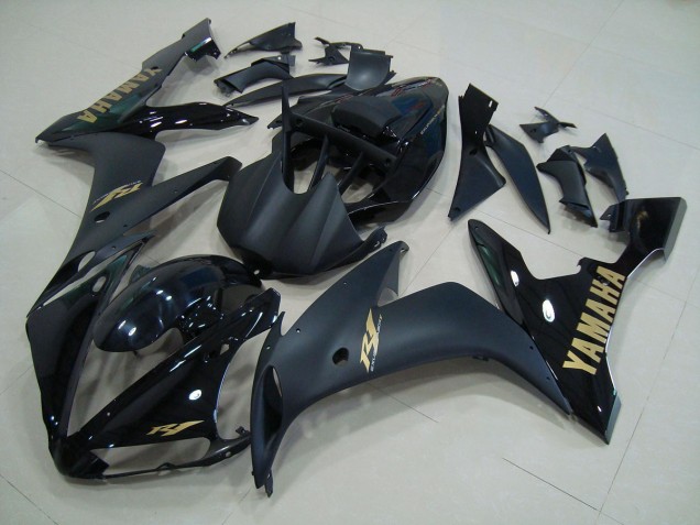 Cheap 2004-2006 Black Matte Gold Yamaha YZF R1 Motorcycle Bodywork UK Cheap 2004-2006 Black Matte Gold Yamaha YZF R1 Motorcycle Bodywork UK
