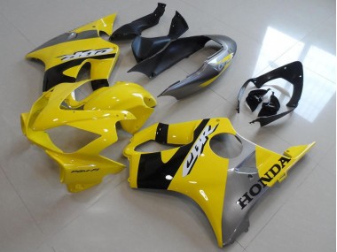Cheap 2004-2007 Yellow Grey Honda CBR600 F4i Motorbike Fairing Kits UK